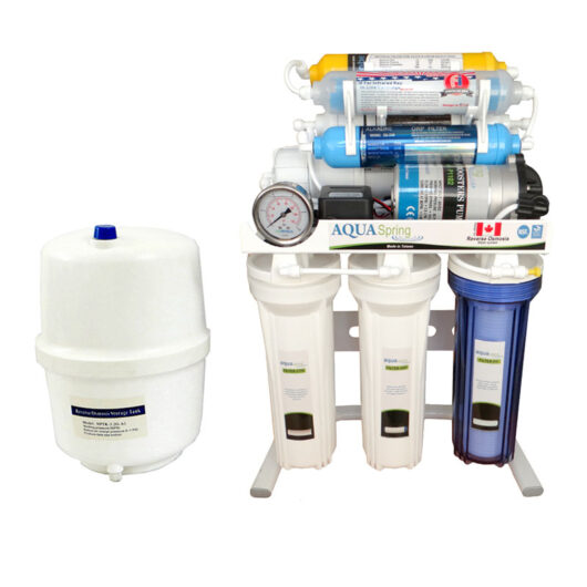 دستگاه تصفیه آب خانگی 8 مرحله ای اکسیژن ساز- قلیایی ساز- املاح معدنی - اسمز معکوس مدل RO-S157