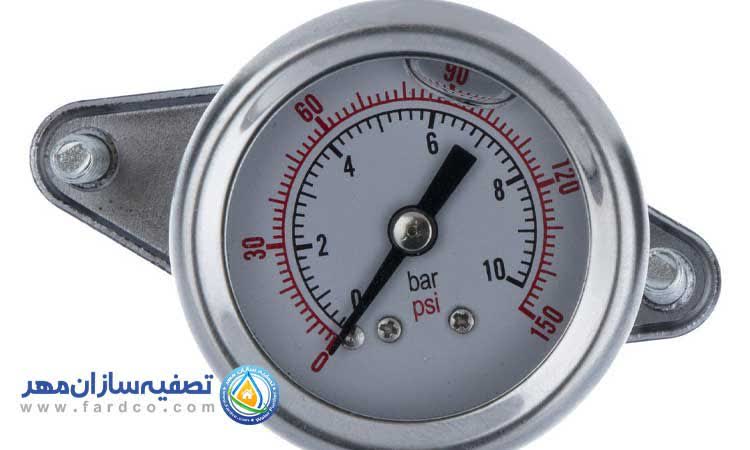 عدد نرمال فشار سنج دستگاه تصفیه آب چند است؟